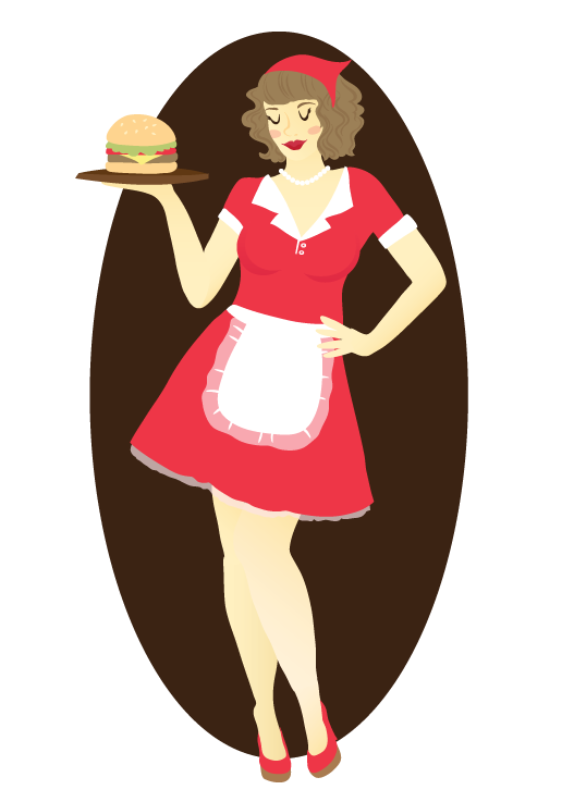 Retro Waitress