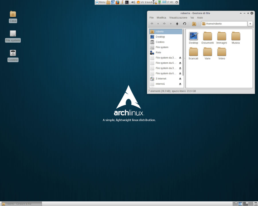 Arch Xfce Customization My Arch Linux Xfce by ferramroberto on DeviantArt