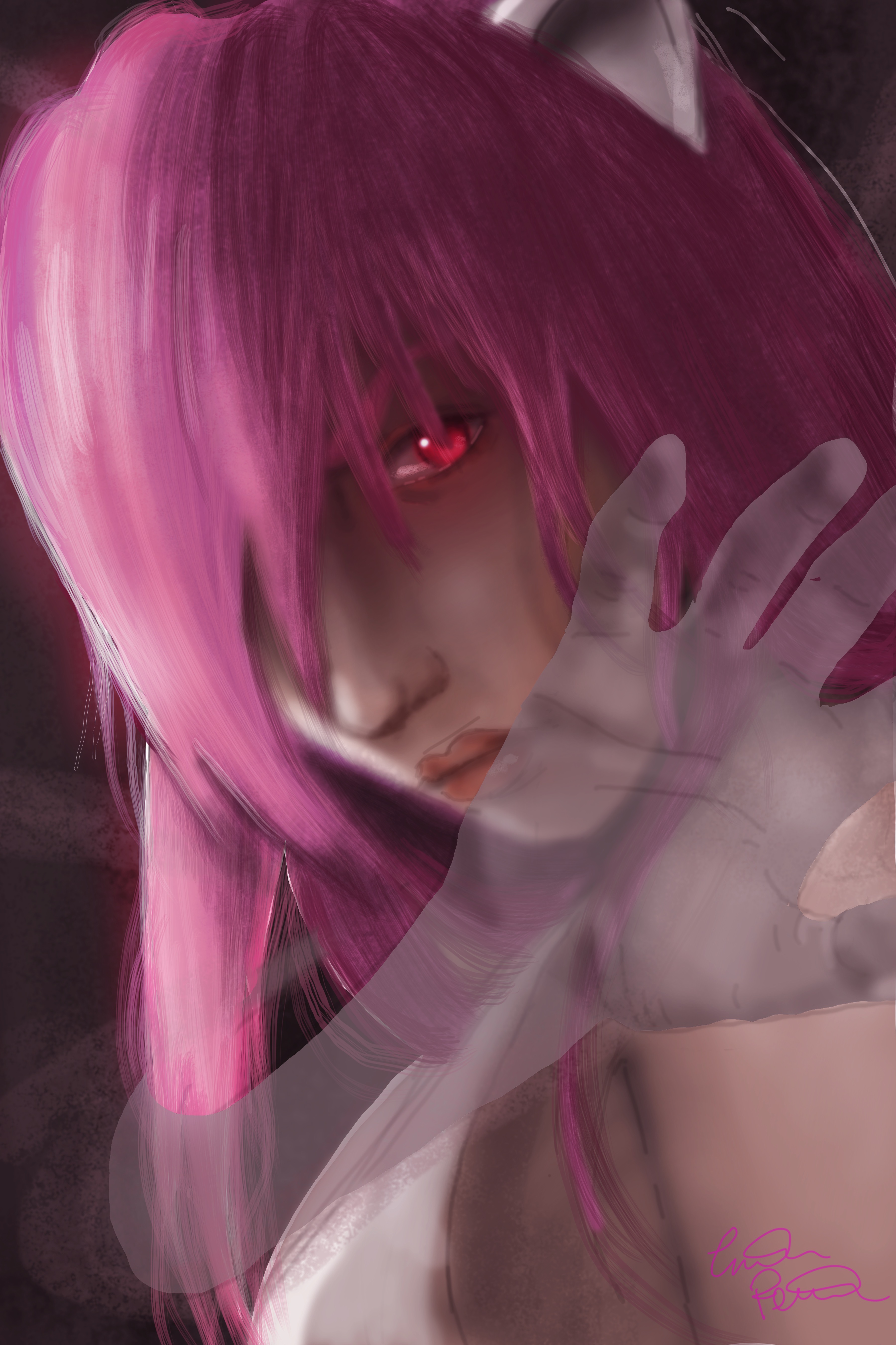 Lucy Elfen Lied Anime - Diamond Paintings 