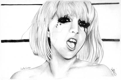 drawing Lady Gaga