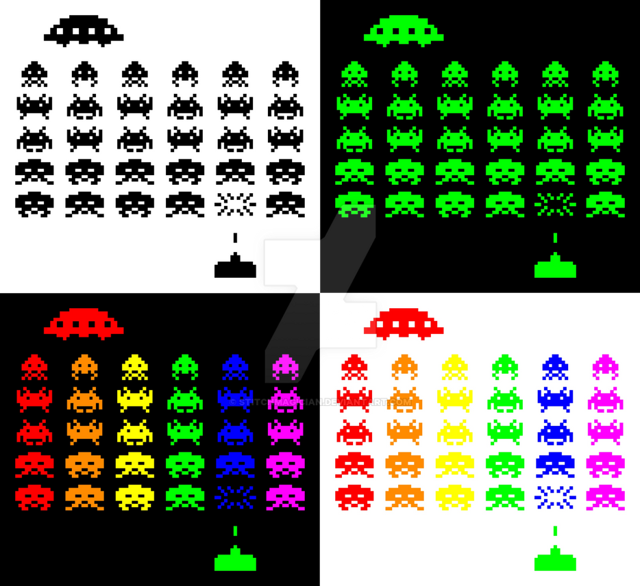 Space Invaders Vector Set by StitchMagician on DeviantArt