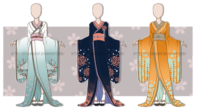 ...Kimono Outfit Adopts...CLOSED