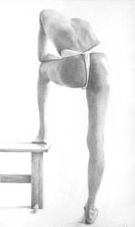 Figure Study - Man with Foot on Stool