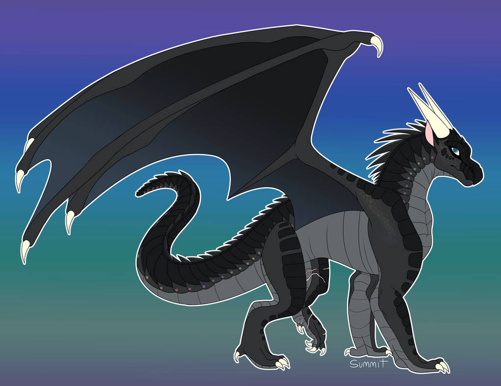 DarkFall (Wings Of Fire OC) by PaperAnimals on DeviantArt