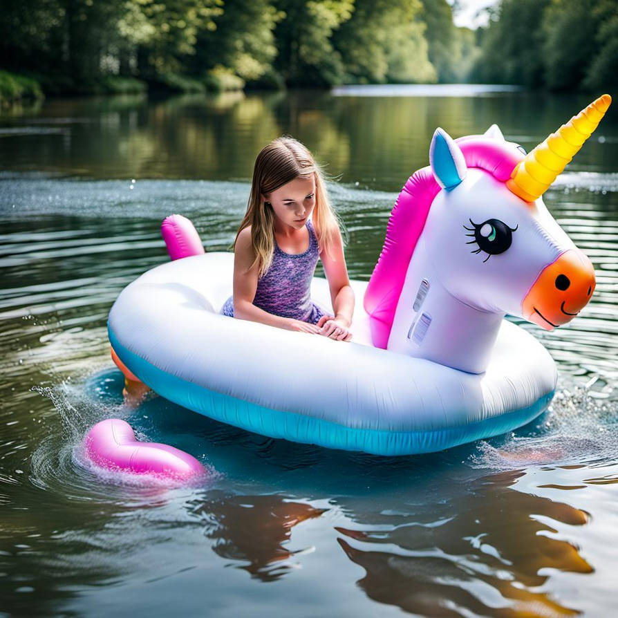 The deflating unicorn toy (AI) by inflatableKait on DeviantArt