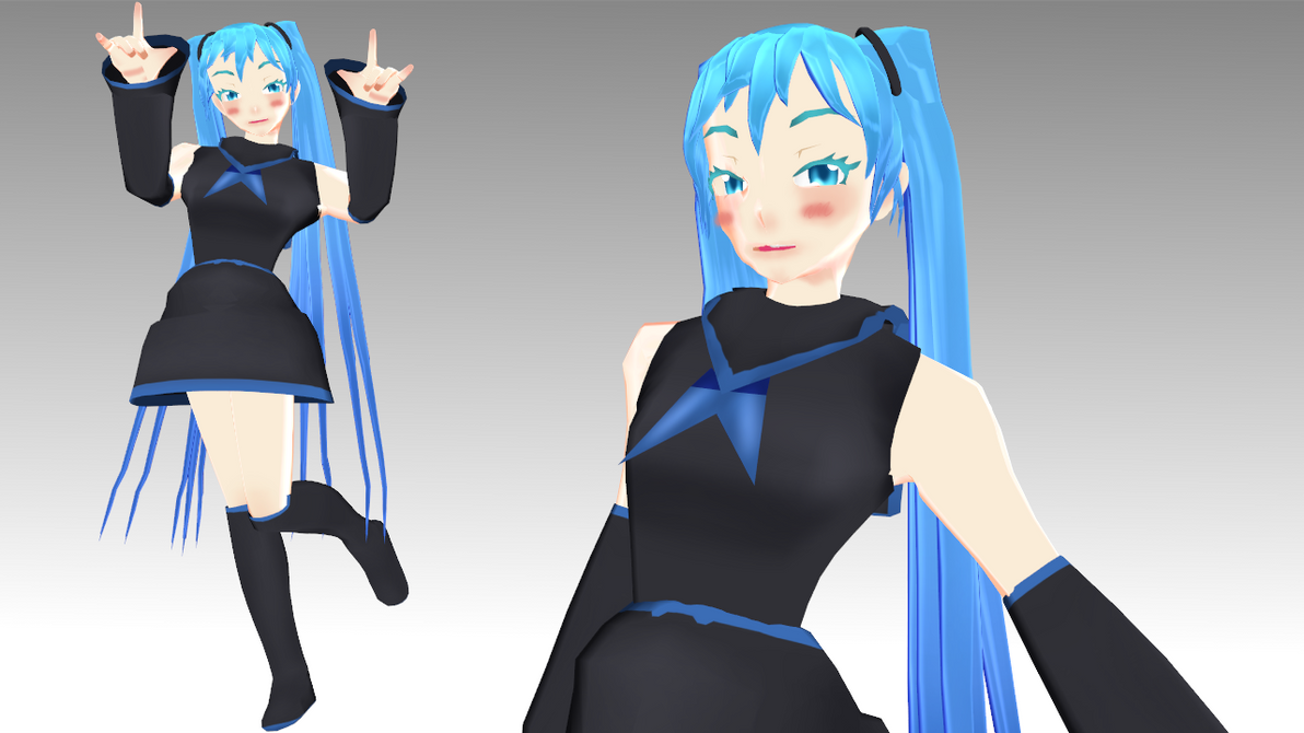 Hatsune Miku Model Preview + Download? by Diago-the-Fallen on DeviantArt