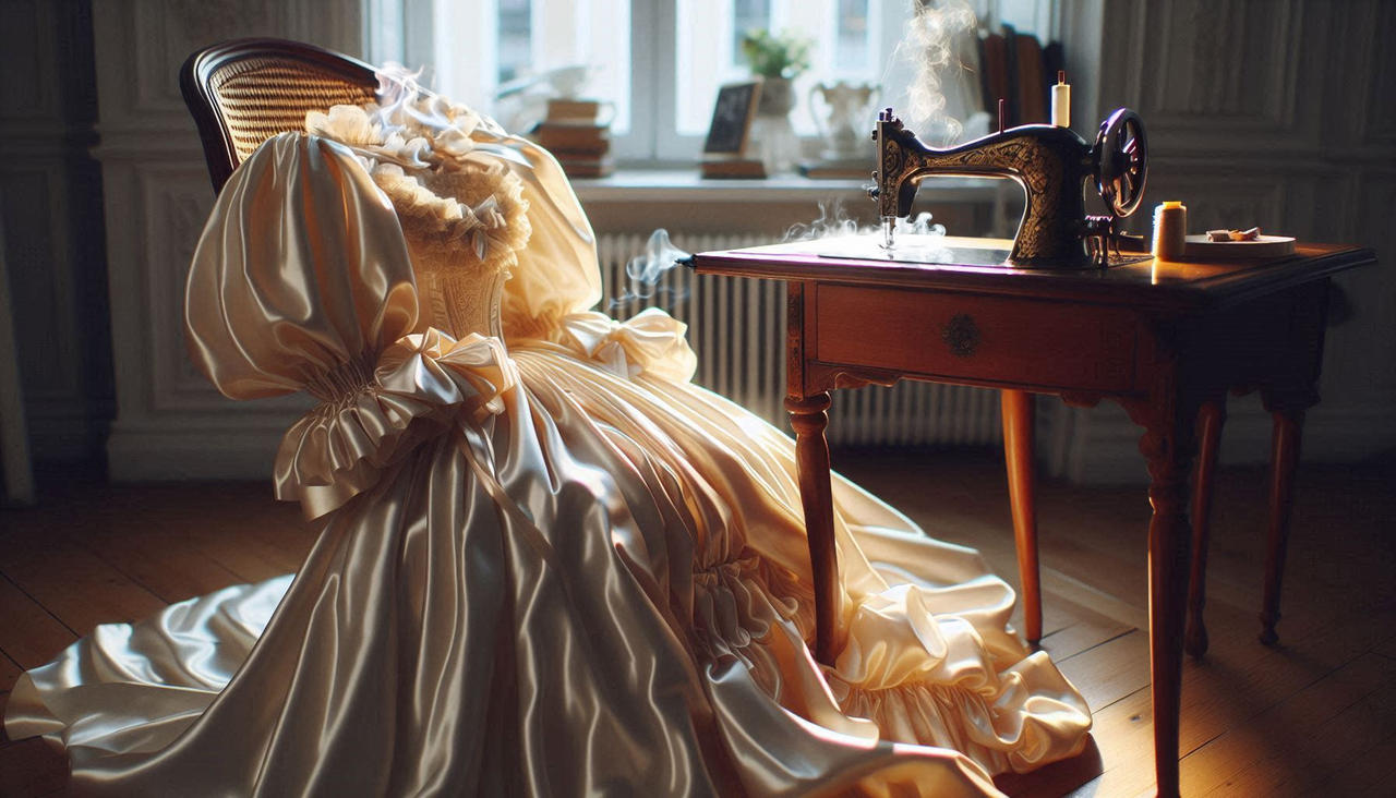 Pricked by the sewing needle