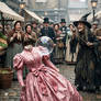 Witch Entertains in the Victorian Marketplace