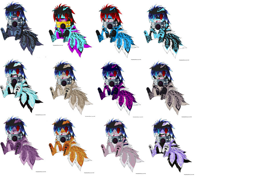 character color combos by LadyMagala on DeviantArt