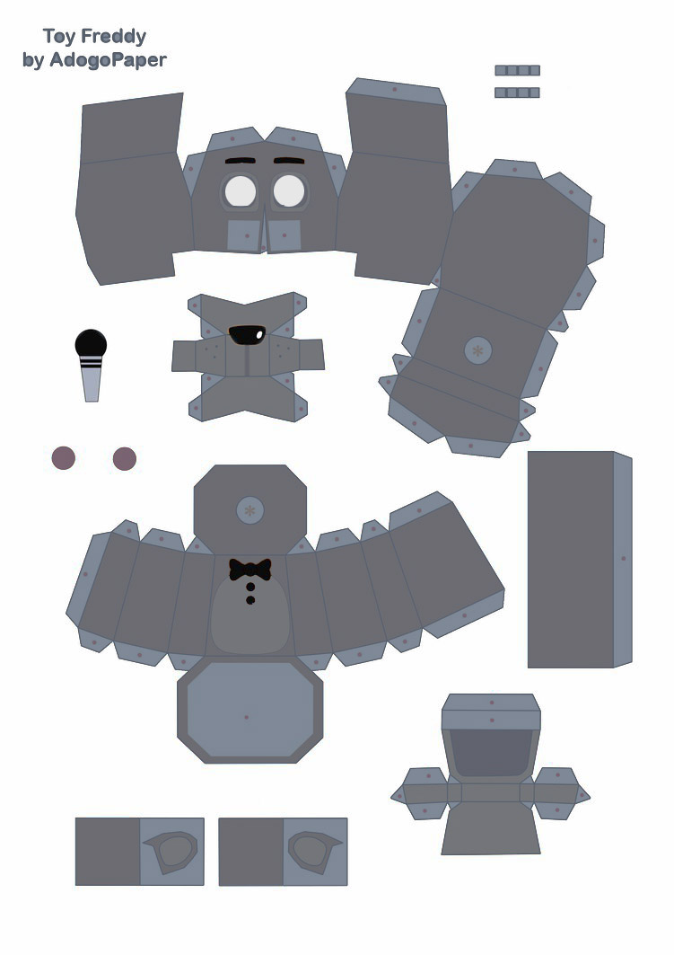 3D file Shadow Freddy papercraft from Five Nights at Freddy's 🌐・Model to  download and 3D print・Cults