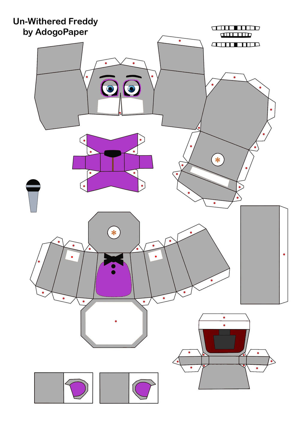 Funtime Freddy Five Nights At Freddy's Sister Location Papercraft