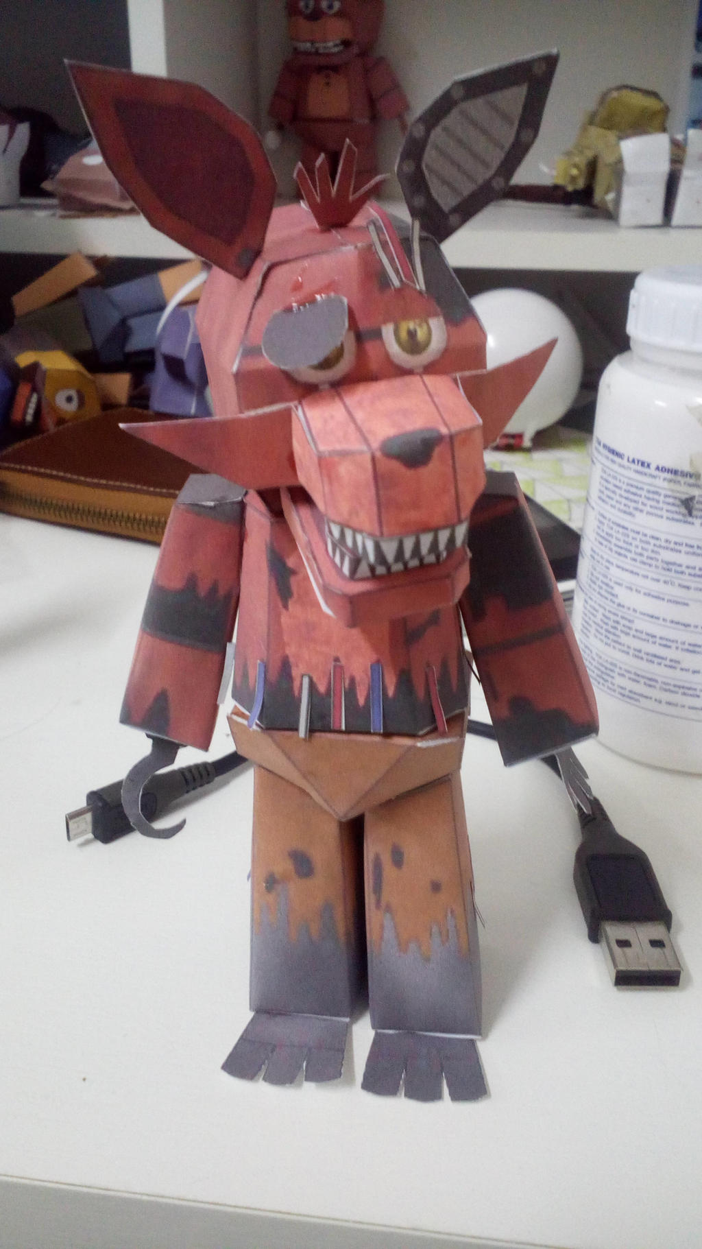 Withered Foxy papercraft by TommySturgis on DeviantArt