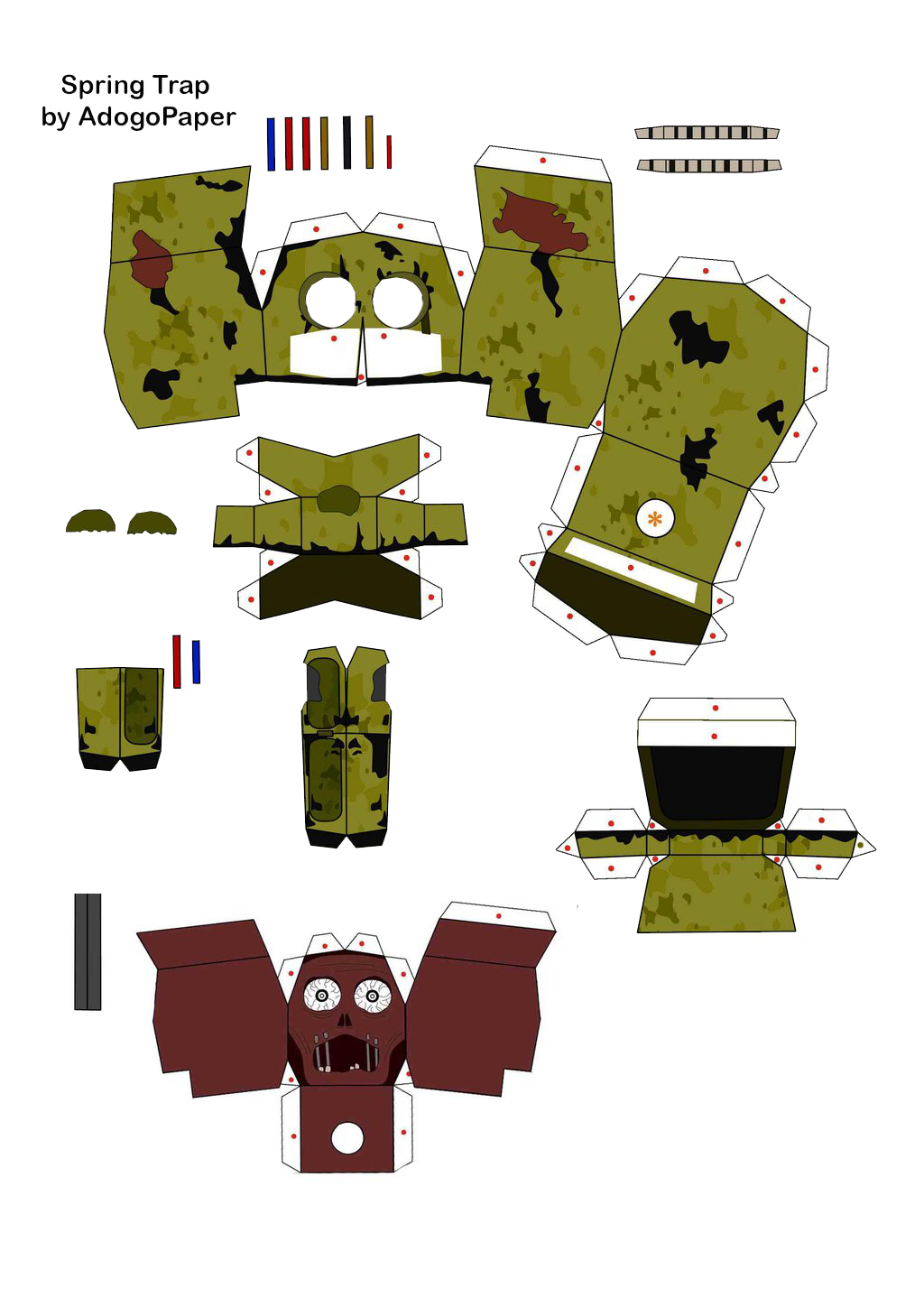 Fnaf 3 Spring Trap Purple Man Head updated by jackobonnie1983 on DeviantArt