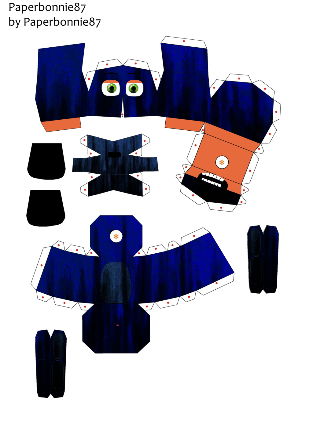 five nights at freddy's 2 BB papercraft Part2 by Adogopaper