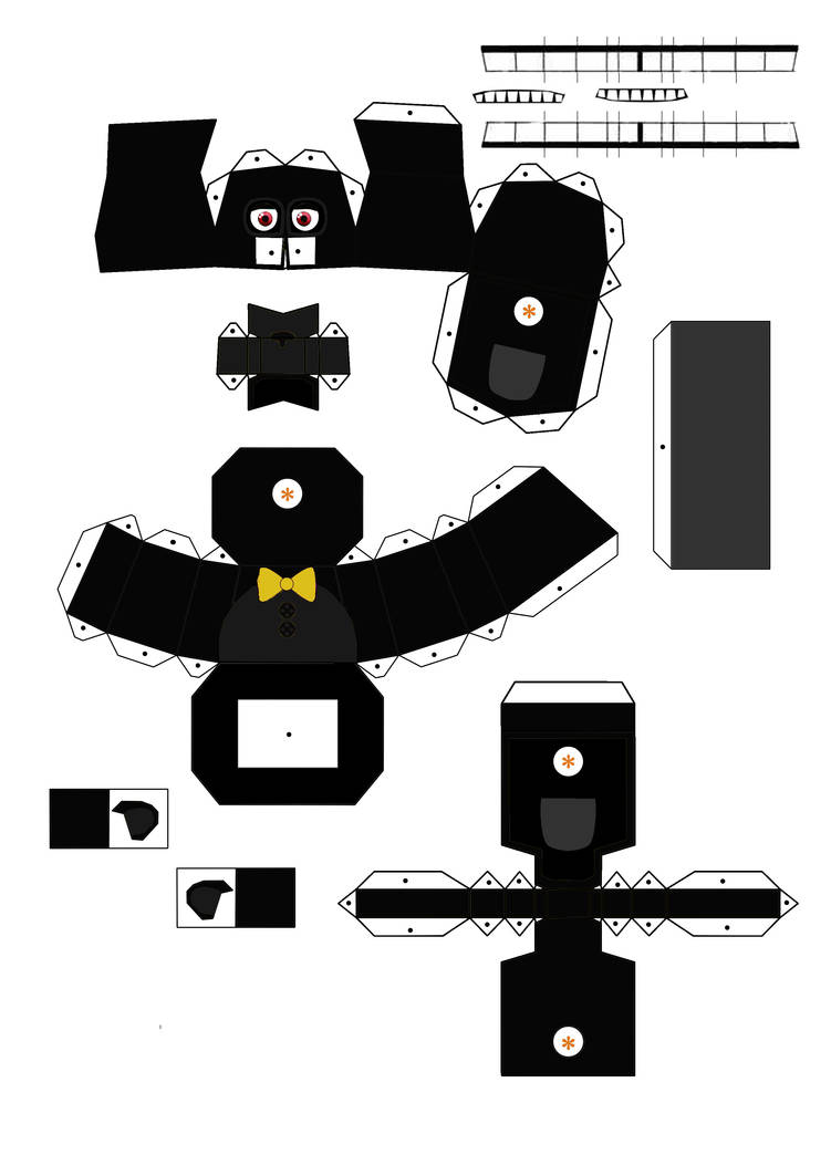 Minimum Rage Papercraft Normal nightmare Papercraft part1 by jackobonnie1983 on DeviantArt