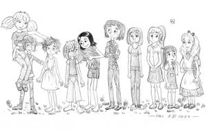 Cartoon girls (true scan)