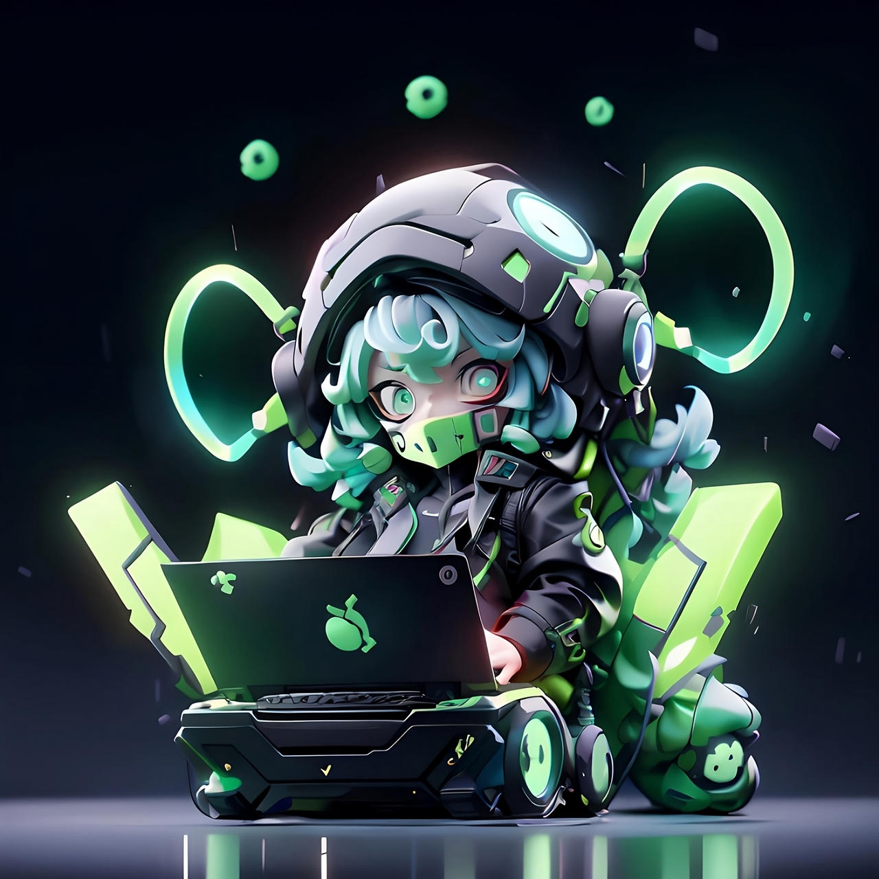 chibi hacker by udonpeot45 on DeviantArt
