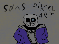 Sans (Pixel Art) by PopGi on DeviantArt