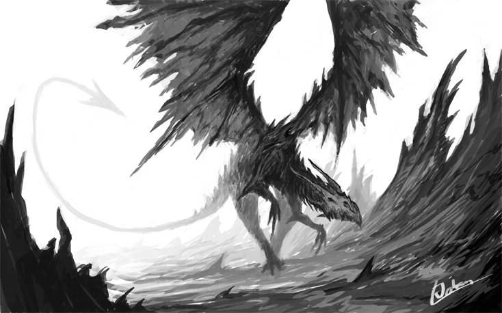 Sketchy dragon