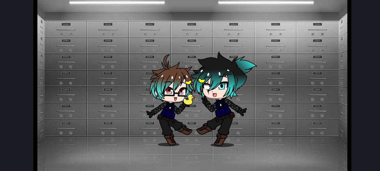 bright and asher in matching outfits!
