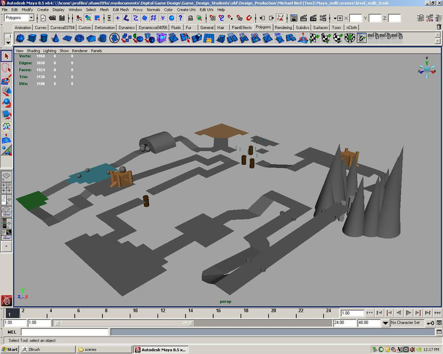 Game Level Layout 3D - 1 by Tikes-tastic on DeviantArt