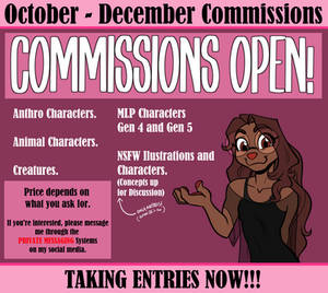 Commissions Open October 2022