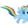 A Flying Rainbow Dash