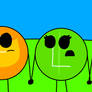 A bunch of BFDI characters as PFP objects