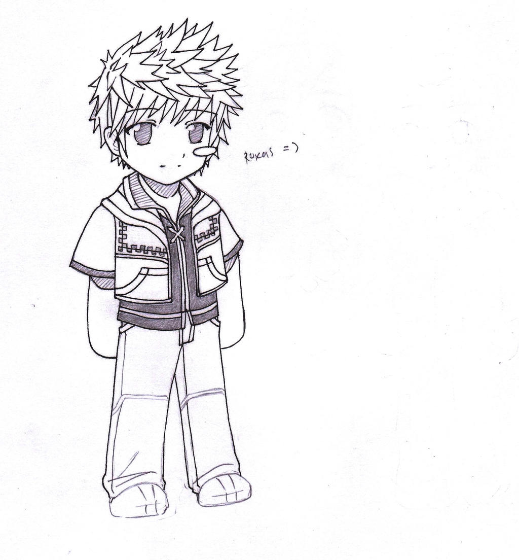 Chibi Roxas by meinhelios on DeviantArt