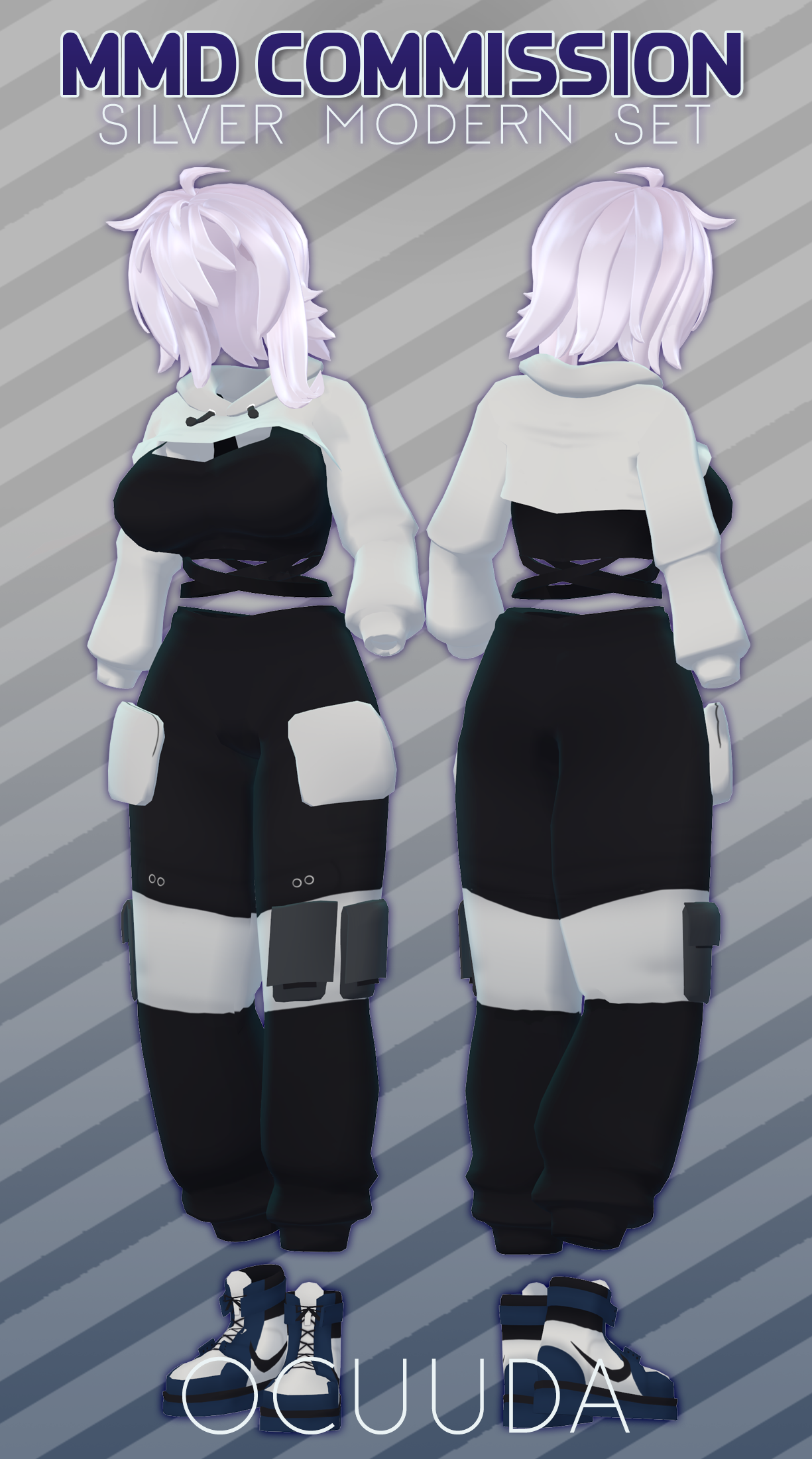 Silver Mmd MMD COMMISSION: Silver Modern Set by Ocuuda on DeviantArt