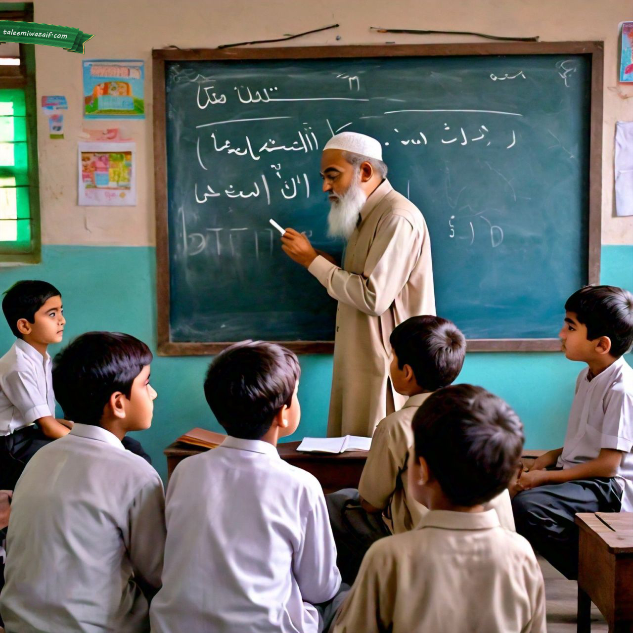 Pakistani Math Teacher Pakistani teacher teaching his students. by zainvu on DeviantArt