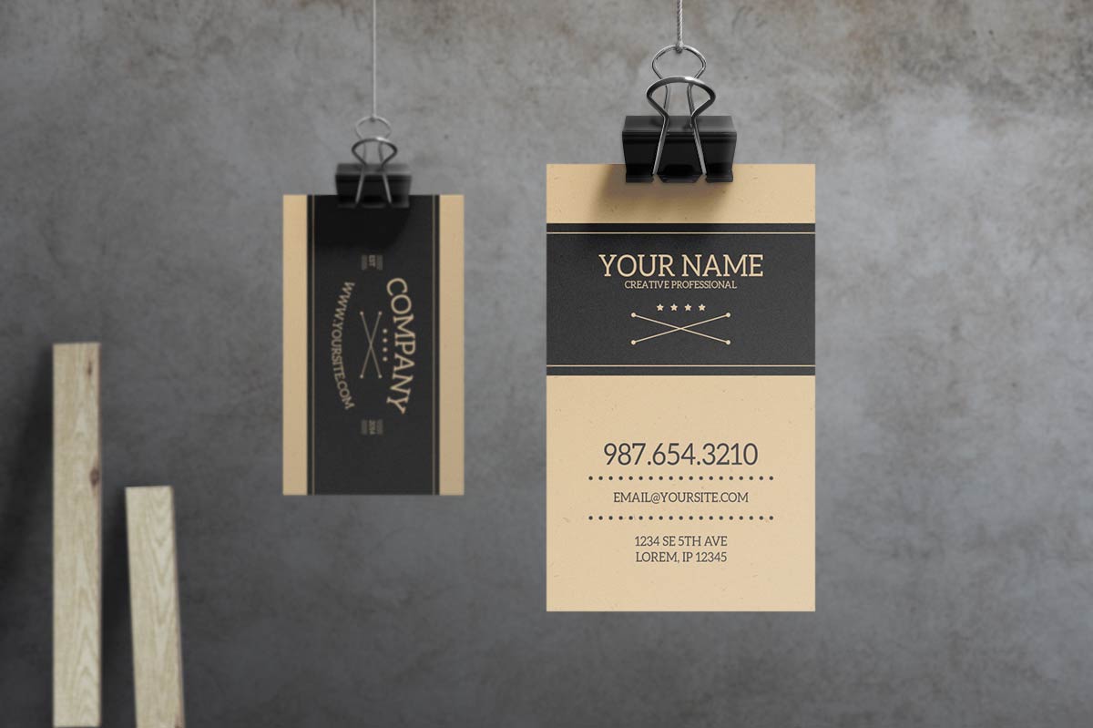 Sabre - Vintage Business Card Template