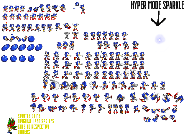 Classic Sonic Sprite Sheet by nicogamer337 on DeviantArt