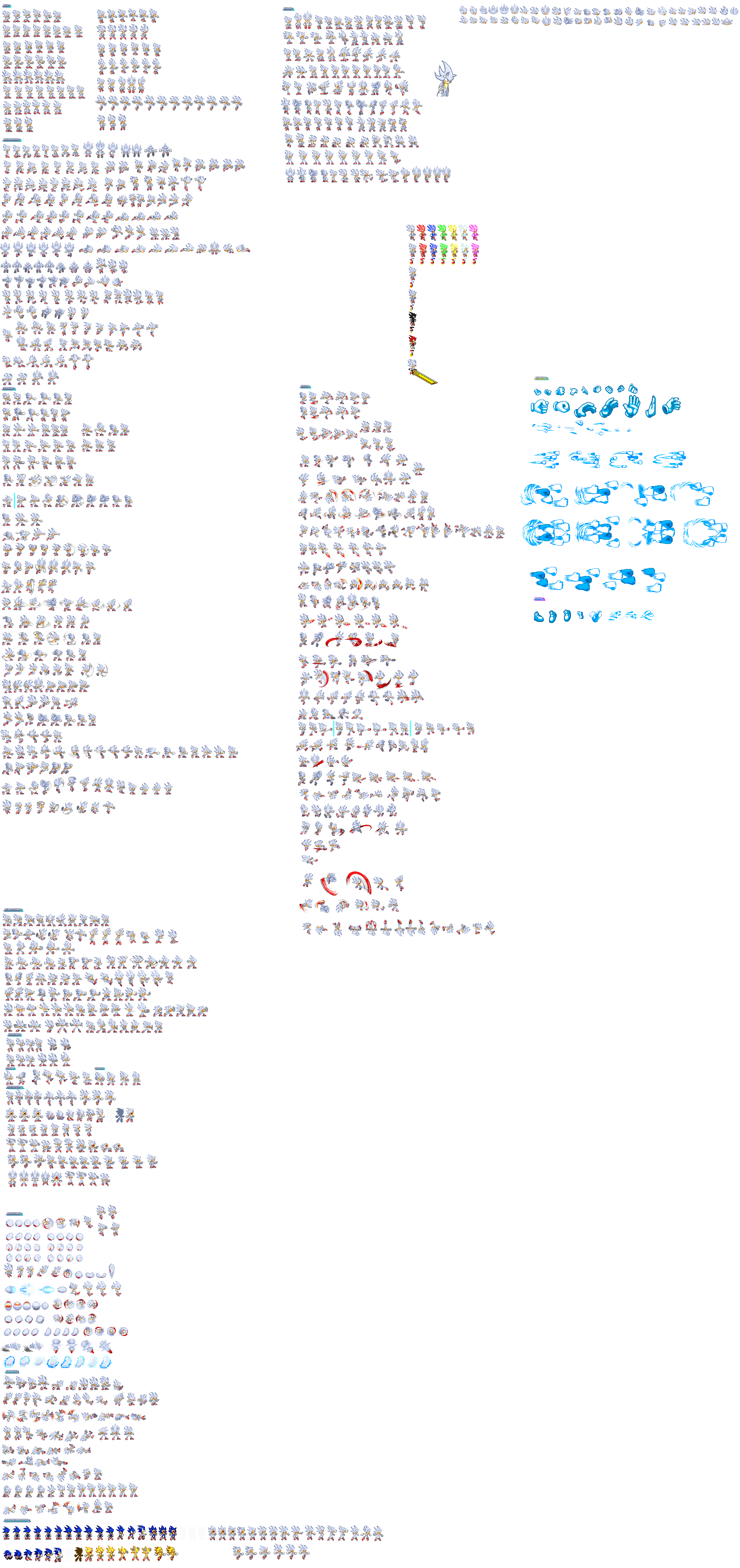 Hyper Sonic Sprite Sheet (may be updated)