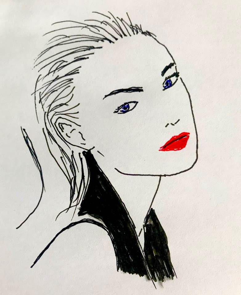 Ink portrait by tamaralomond on DeviantArt