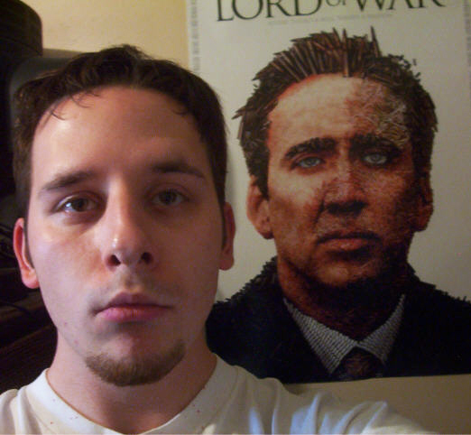 Imitating Nick Cage from the safety of my own room