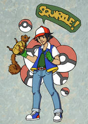 Ash and Squirtle