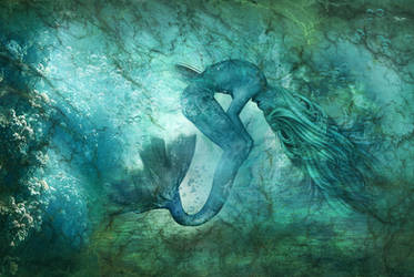 Birth of a Mermaid by KarinClaessonArt