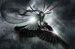 Spirit of The Raven Warrior by KarinClaessonArt