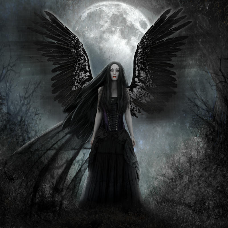 Dark Angel by KarinClaessonArt