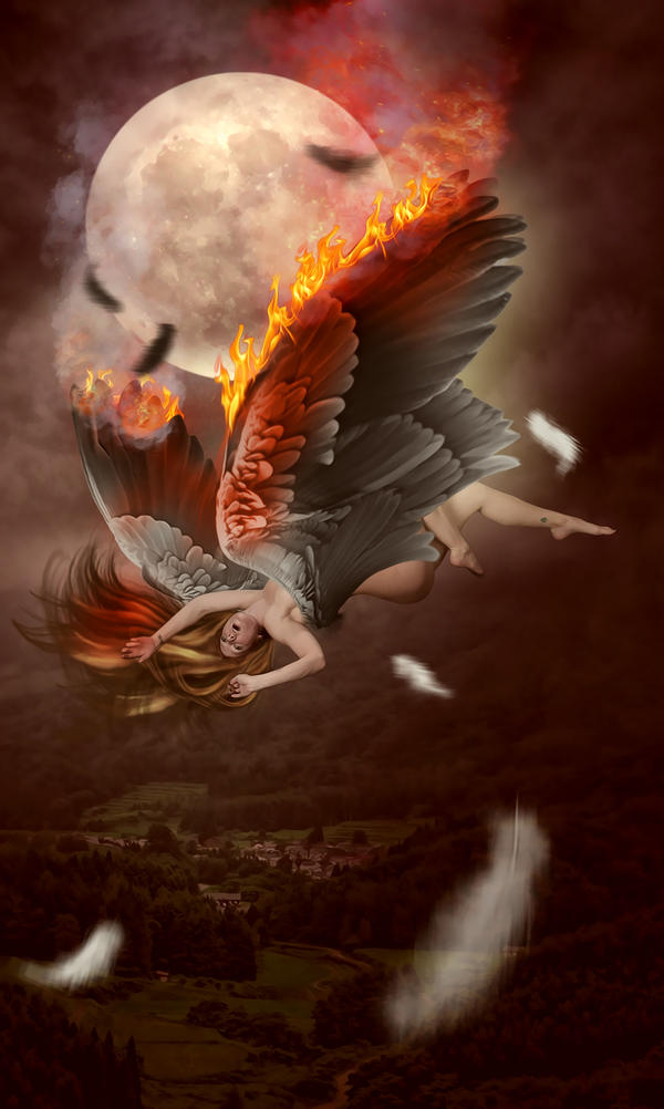 Two Angel Falling Falling Angel by KarinClaessonArt on DeviantArt