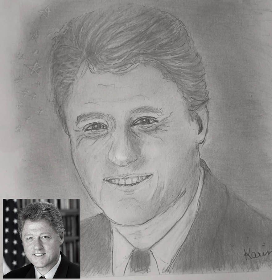Bill Clinton Draw President Bill Clinton by KarinClaessonArt on DeviantArt