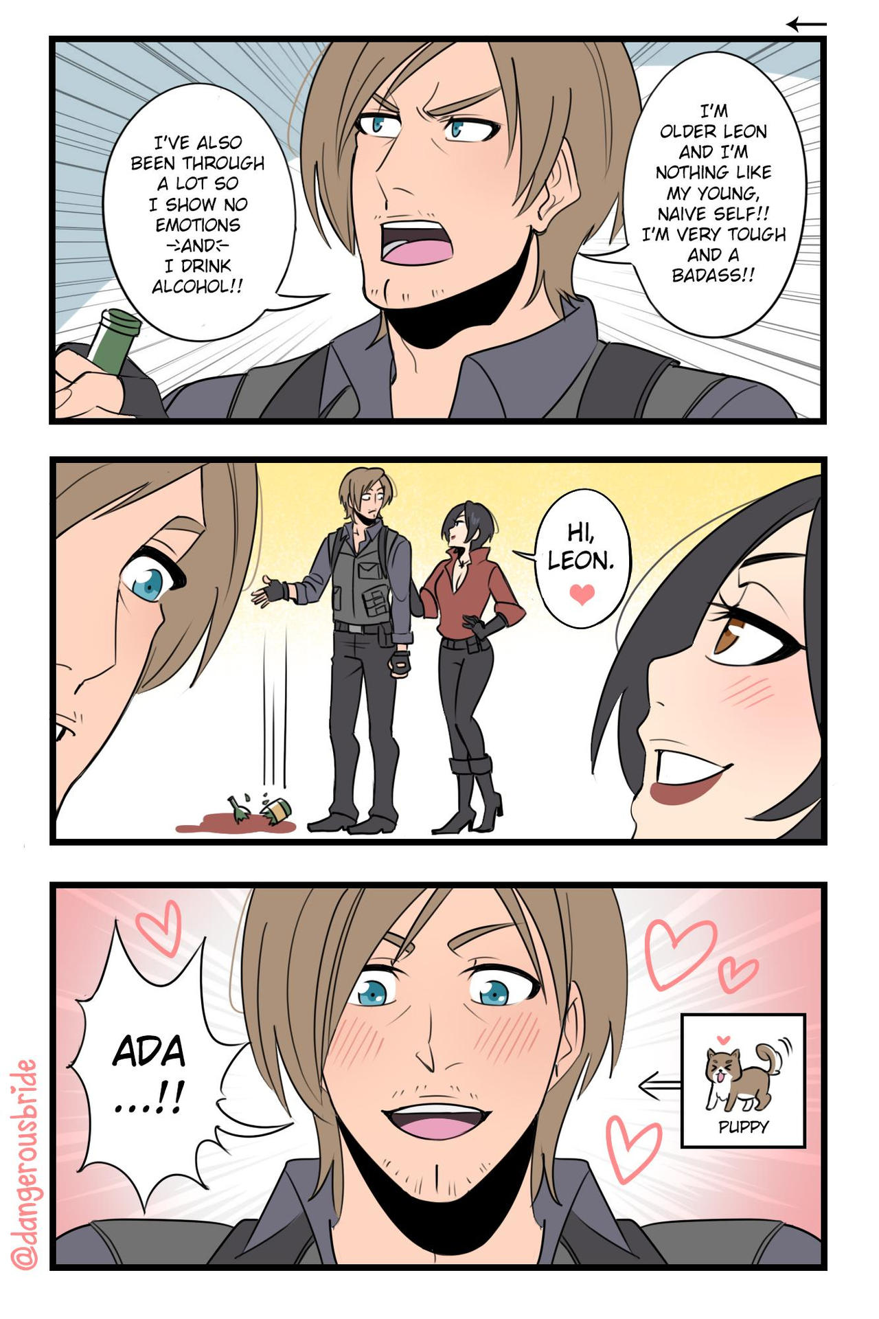 A Pet between Ada and Leon Comic by HidekiRider07 on DeviantArt