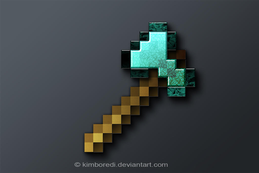 Minecraft Diamond Axe By Kimboredi On DeviantArt