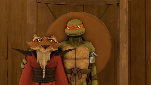 Mikey and Splinter