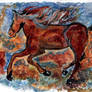 Aquarelle - le cheval / watercolor- horse