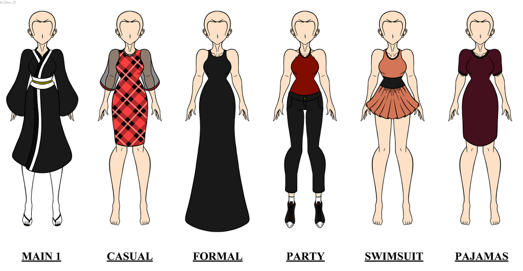 Misaki Akinawa Clothes References by DanaBArtz on DeviantArt