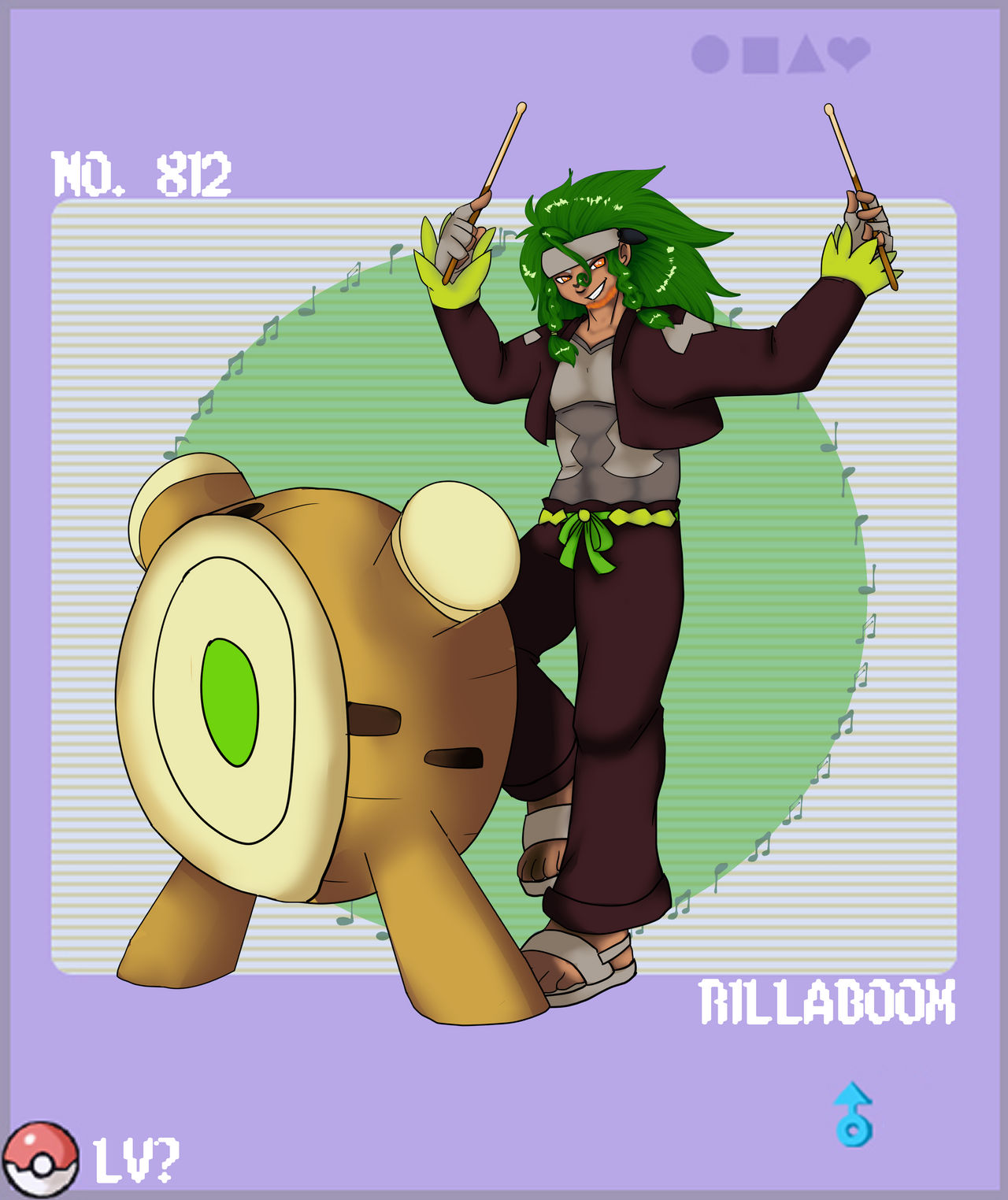 Pokemon Rillaboom Deviantart Human Rillaboom by YumiTsuzuki-Chan on DeviantArt
