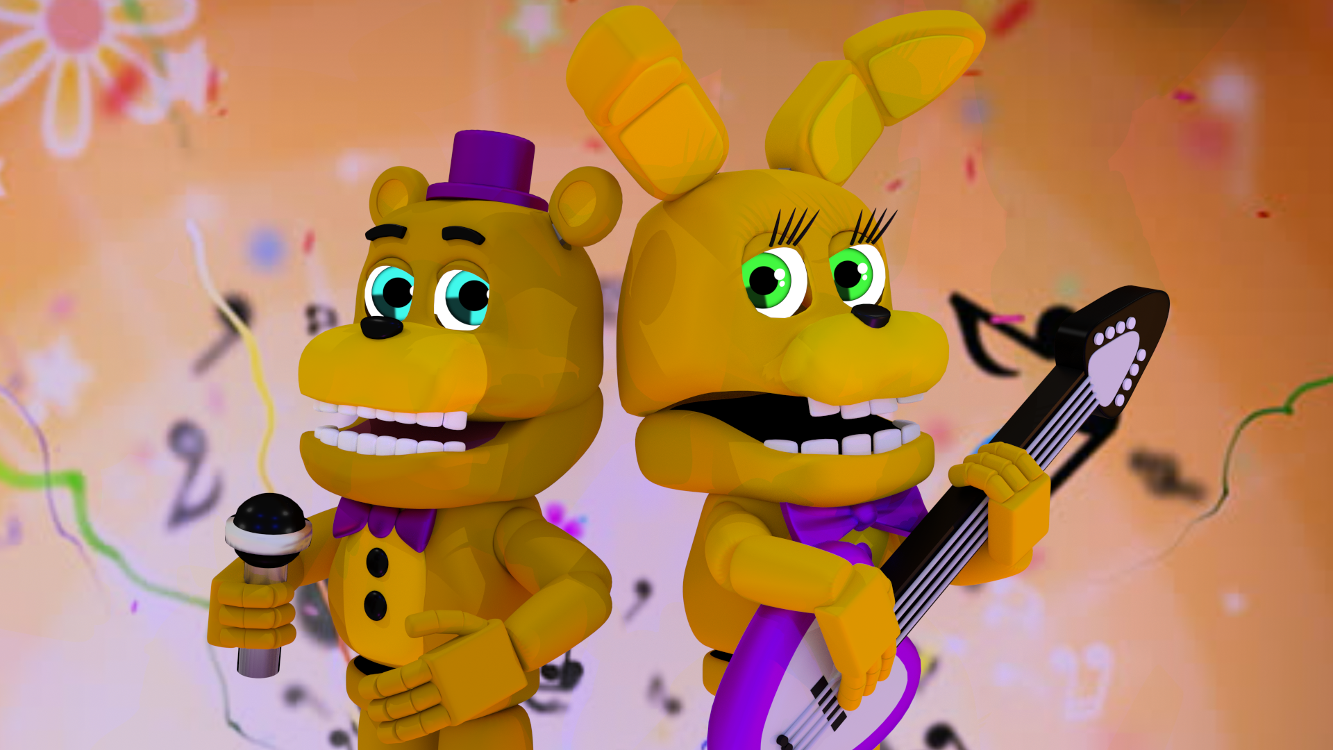 FNAF World Mobile: Getting Fredbear and Spring Bonnie! 