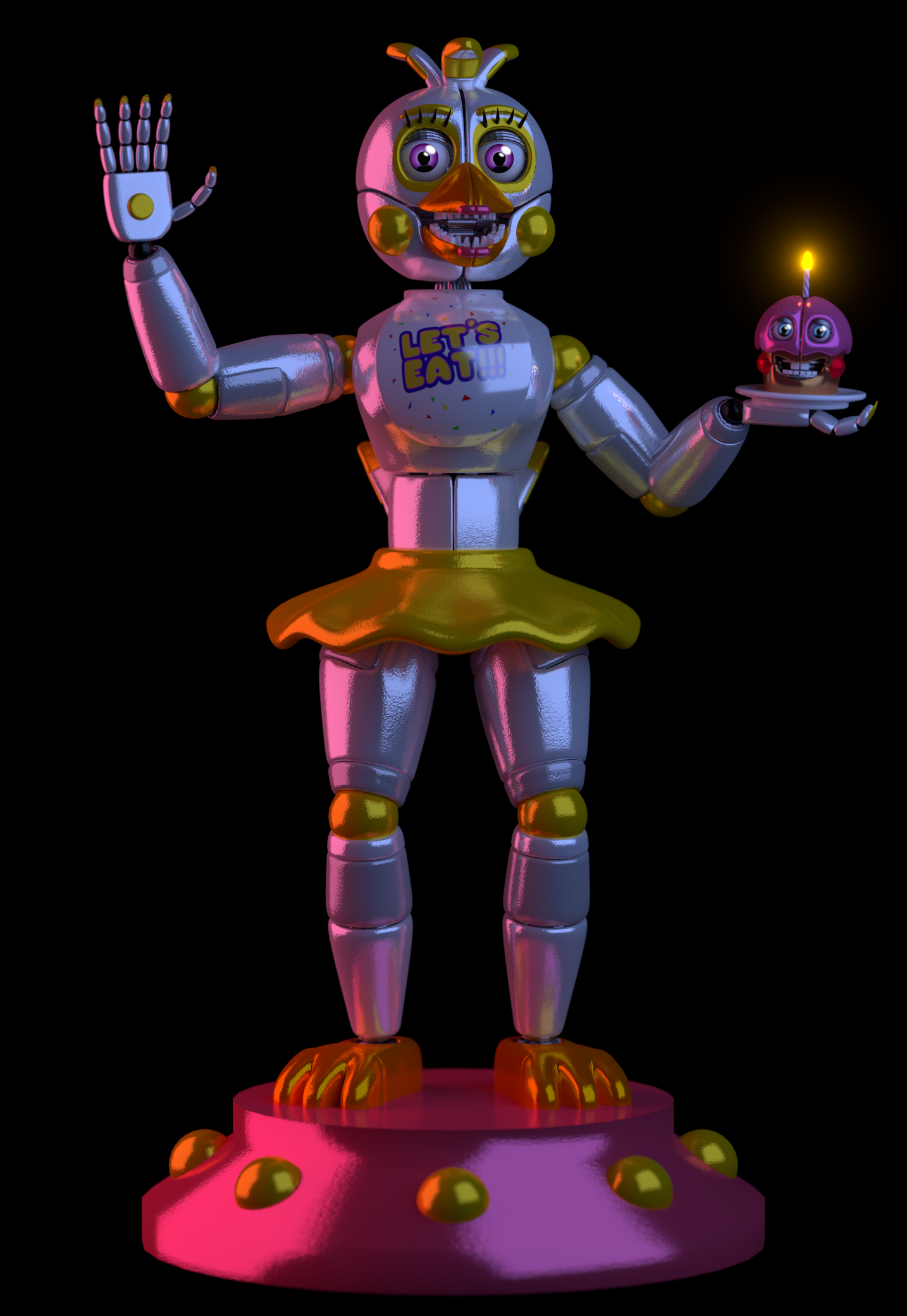 Funtime Chica - Extras Render by The-Smileyy on DeviantArt